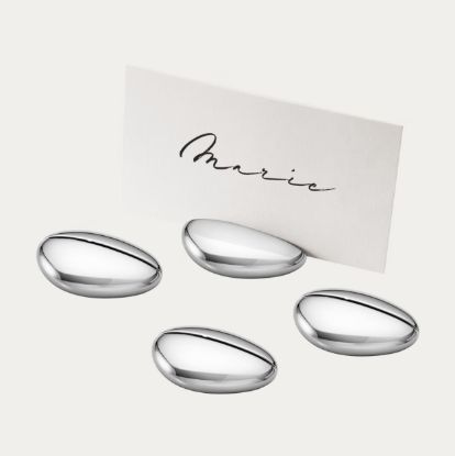 Picture of Georg Jensen 'Sky Collection' Set of 4 Place Card Holders