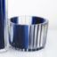 Picture of Matt Kolbrener Low Threaded Glass Bowl in Indigo Blue Splash