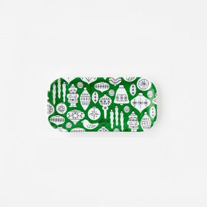 Picture of 'Cocktails with Santa' Green Retro Inspired Individual Melamine Tray