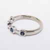 Picture of 14k White Gold & Bezel Set Sapphire Stations Ring 