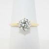 Picture of 14k Yellow Gold & Round Brilliant Cut Diamond Solitaire Engagement Ring