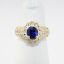 Picture of 18k Yellow Gold Sapphire & Diamond Ring 