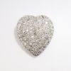 Picture of 14k White Gold & Pavé Set Diamond Heart Slide Pendant 