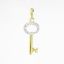 Picture of 18k Two-Tone Gold Key Pendant  with Diamond Accents