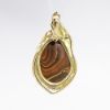 Picture of 14k Yellow Gold & Freeform Boulder Opal Enhancer Pendant with Diamond Accents