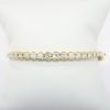 Picture of 14k Yellow Gold & Diamond Hinged Bangle Bracelet 