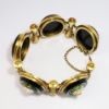 Picture of Antique 18k Yellow Gold & 3-Dimensional Micro Mosaic Grand Tour Bracelet with Carved Shell Flowers