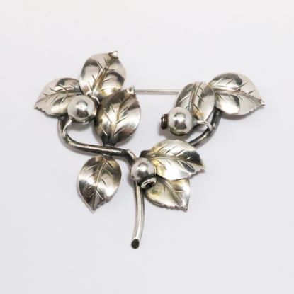 Picture of Vintage Gertrude Engel for Anton Michelsen Sterling Silver Rose Hips Brooch