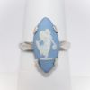 Picture of Vintage 1976 Josiah Wedgwood & Sons Sterling Silver & Jasperware Ring