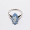 Picture of Vintage 1976 Josiah Wedgwood & Sons Sterling Silver & Jasperware Ring