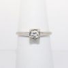 Picture of Antique Art Deco Era 14k White Gold & Old European Cut Diamond Solitaire Engagement Ring