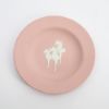 Picture of Vintage Set of 4 Wedgwood Cream on Pink Jasperware Sea Life Dishes