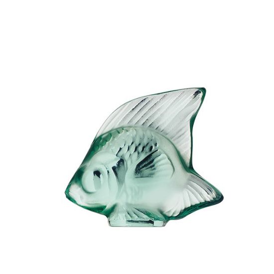 Picture of Lalique Fish Sculpture - Mint Green Crystal