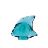 Picture of Lalique Fish Sculpture - Pale Turquoise Crystal