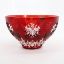 Picture of Waterford Crystal 6" 'Snow Crystals' Ruby Red Snowflake Bowl 