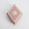 Picture of Vintage Wedgwood Cream on Pink Jasperware Diamond Shaped Trinket Box