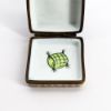 Picture of Limoges Porcelain Blue & Green Arm Chair Trinket Box