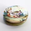 Picture of Antique 18th Century French Hand Enameled Snuff Box with Silver Clasp