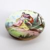 Picture of Antique 18th Century French Hand Enameled Snuff Box with Silver Clasp