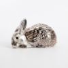 Picture of Christofle 'Lumiere d'Argent Collection' Lapin Couche (Reclining Rabbit) Figurine with Original Packaging