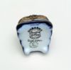 Picture of Retired Limoges Porcelain Traditional Style Chair Trinket Box with Cobalt Blue & Floral Motif by Dubarry