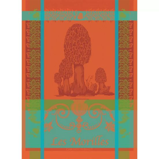 Picture of Garnier-Thiebaut 'Les Morilles Vermillion' Kitchen Towel