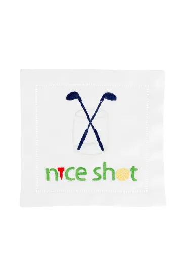 Picture of August Morgan 'Nice Shot' Golf Club Cocktail Napkin Set