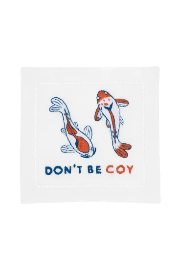 Picture of August Morgan 'Don't Be Coy' Koi Fish Cocktail Napkin Set