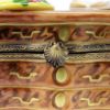 Picture of Limoges Porcelain Dresser Drawers with Hat & Book Trinket Box by Gerard Ribierre