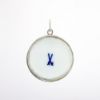 Picture of Early 20th Century Meissen Hand Painted Porcelain & .800 Silver Pendant