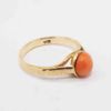 Picture of Vintage 14k Yellow Gold & Coral Cabochon Ring