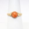 Picture of Vintage 14k Yellow Gold & Coral Cabochon Ring