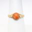 Picture of Vintage 14k Yellow Gold & Coral Cabochon Ring