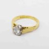 Picture of Vintage 18k Yellow & White Gold Diamond Solitaire Engagement Ring, Ca. 1970, Birmingham, England