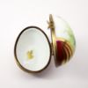 Picture of Retired Limoges Porcelain Egg Shaped Trinket Box with Wild Rose Motif by La Gloriette