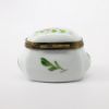 Picture of  Vintage Limoges Porcelain Traditional Shape Trinket Box with Floral Motif