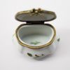 Picture of  Vintage Limoges Porcelain Traditional Shape Trinket Box with Floral Motif