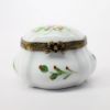 Picture of  Vintage Limoges Porcelain Traditional Shape Trinket Box with Floral Motif