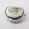 Picture of  Vintage Limoges Porcelain Traditional Shape Trinket Box with Floral Motif