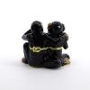 Picture of Kingspoint Designs See No Evil, Hear No Evil, Speak No Evil Monkeys Trinket Box with Matching Necklace