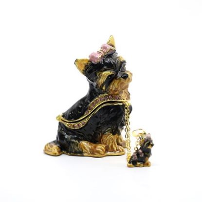 Picture of Kingspoint Designs Sweetie the Yorkie Trinket Box with Matching Necklace