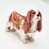 Picture of Kingspoint Designs Cavalier King Charles Spaniel Trinket Box with Matching Necklace