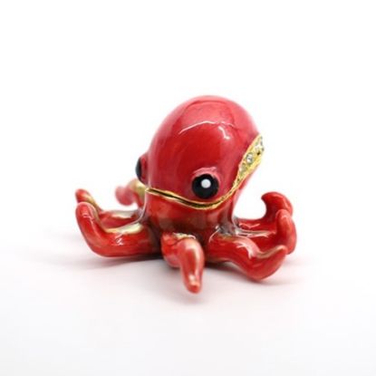 Picture of Kingspoint Design Roxy the Red Octopus Mini Trinket Box