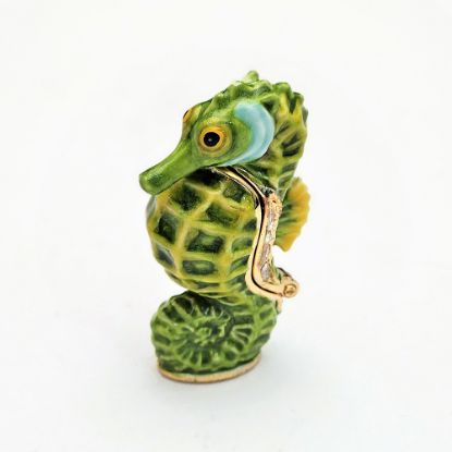 Picture of Kingspoint Designs Evergreen the Seahorse Mini Trinket Box