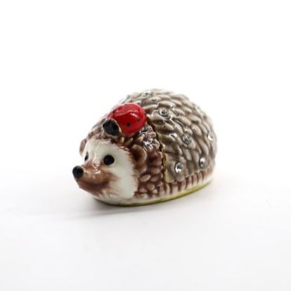 Picture of Kingspoint Designs Hedgehog & Friend Mini Trinket Box