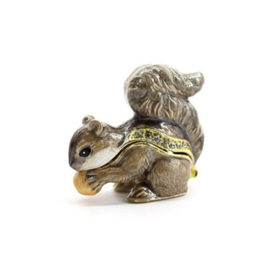 Picture of Kingspoint Designs Playful the Squirrel with Acorn Mini Trinket Box