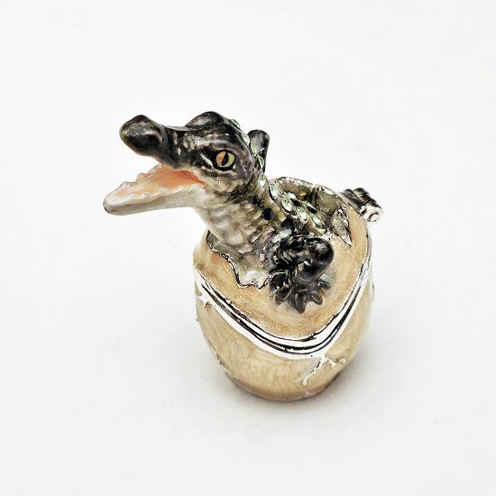 Picture of Kingspoint Designs Alligator Hatchling Mini Trinket Box