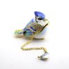 Picture of Kingspoint Designs Betty the Blue Jay Trinket Box with Matching Necklace