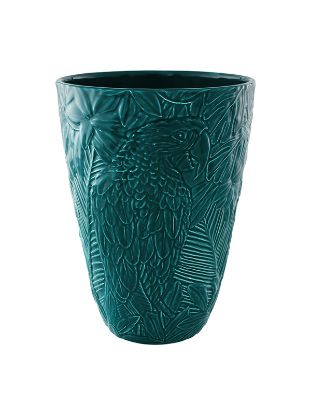 Picture of Bordallo Pinheiro Equatorial Collection Large Forest Blue Vase