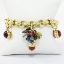 Picture of 18k Yellow Gold Natural & Synthetic Gemstone Charm Bracelet 